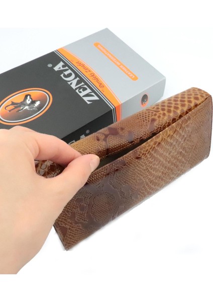 Deri Rugan Zenga Çıtçıtlı Bayan Cüzdanı Prenses Model