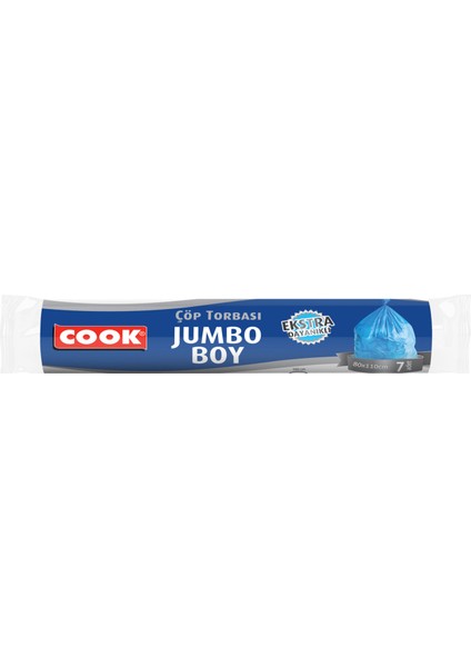 Ekstra Jumbo Çöp Torbası 7 Adet