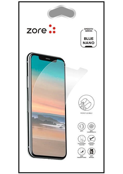 Galaxy A8 Plus 2018 Zore Blue Nano Screen Protector