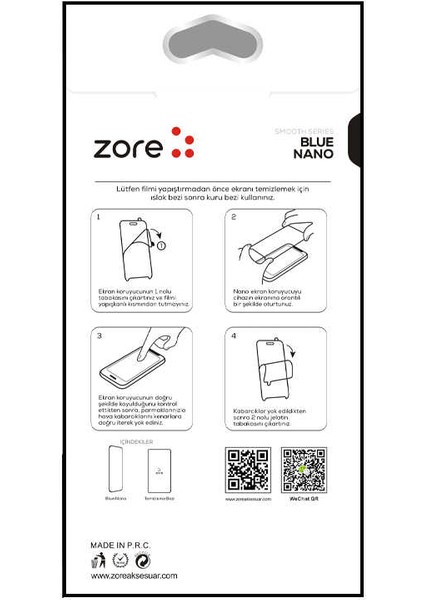 Galaxy A8 Plus 2018 Zore Blue Nano Screen Protector
