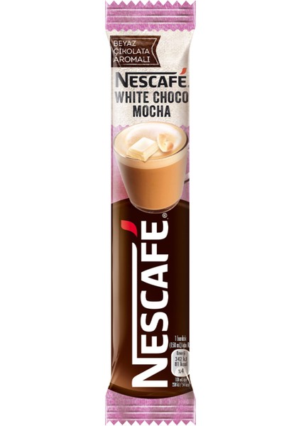White Choco Mocha Beyaz Çikolata Aromalı 19,2 gr