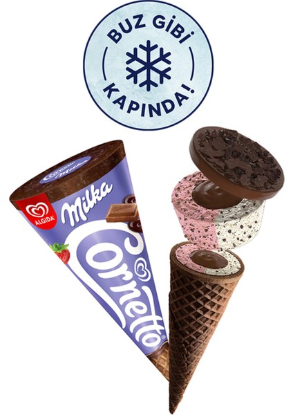 Cornetto Disc Milka 140 ml