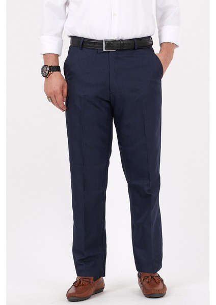 Erkek Büyük Beden Klasik Lacivert Kumaş Pantolon modelleri