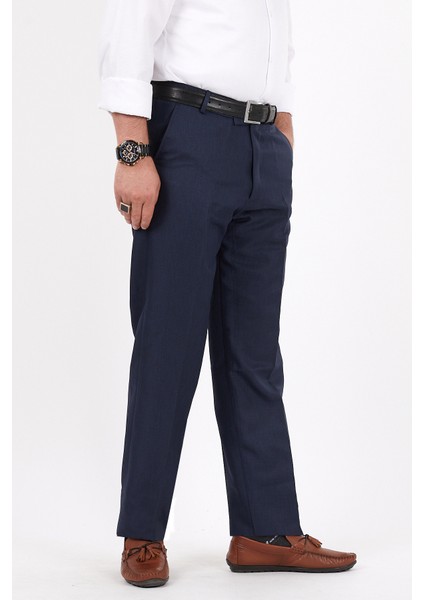 Erkek Büyük Beden Klasik Lacivert Kumaş Pantolon fırsatları
