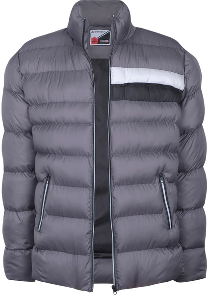 M8650 Erkek Puffer Mont-Gri