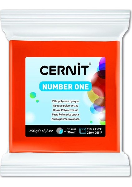 Number One Polimer Kil 250 Gr. 752 Orange