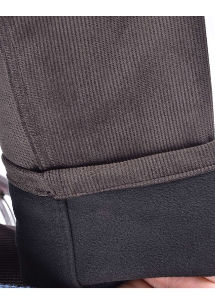 6015 Polarlı Slimfit Kadife Pantolon/kahverengi/50 fiyatları