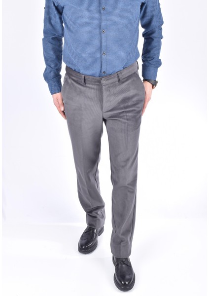 6016 Polarlı Kadife Pantolon/gri/46 fiyatları