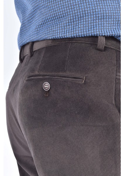 6016 Polarlı Kadife Pantolon/kahverengi/56 fırsatları