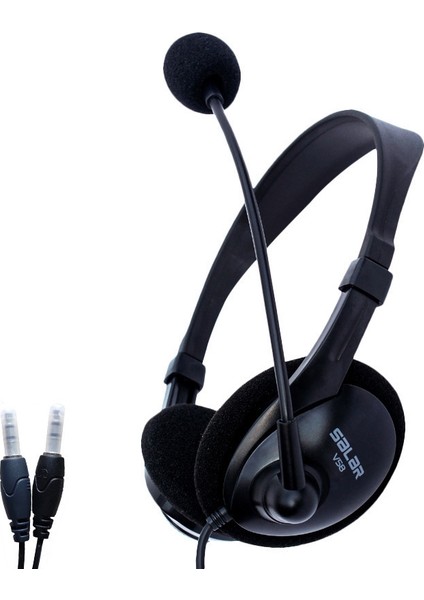 3.5mm Oyunu Mikrofon Kulaklık Çift Fiş (Yurt Dışından)