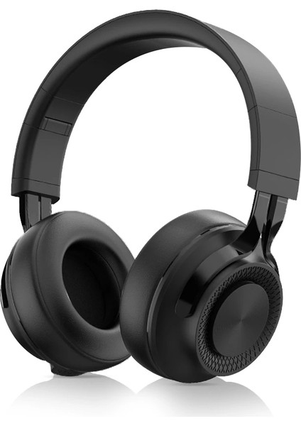 P1 Stereo Katlanabilir Bluetooth Kablosuz Kulaklık Siyah (Yurt Dışından)