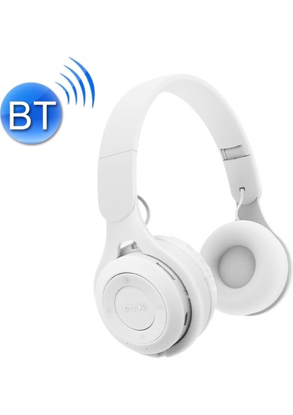 M6 Katlanır Kablosuz Bluetooth Kulaklık Beyaz (Yurt Dışından)