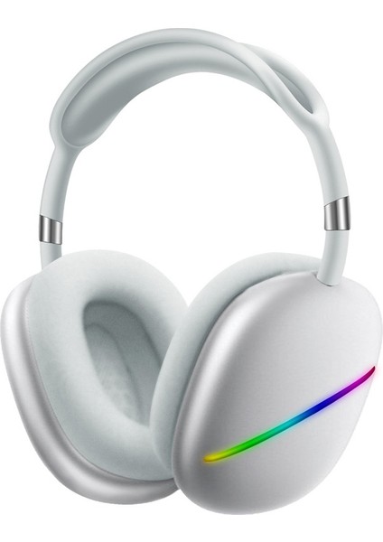 MAX10 Rgb Bluetooth Müzik Kulaklığı - Beyaz (Yurt Dışından)