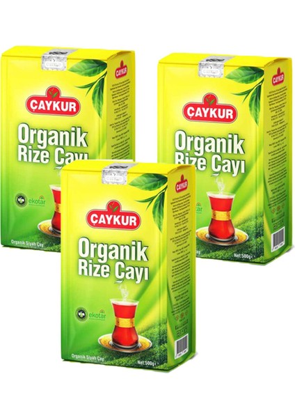 Organik Rize Çay 500 gr x 3