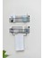 Metal Mutfak Banyo Duvar Havluluk Rafı 2’li Set WD239 5