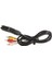 Scart 3 Rca Kablo 1.2 Metre 7 mm Siyah * Scart Tos Kablo 3