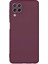 CaseWorld Samsung Galaxy A22 Kapak Içi Kadife Lansman Lux Silikon Kılıf - Mürdüm 1