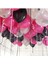 Fuşya - Gümüş - Siyah Karışık Metalik Balon 50 Adet + 5 mt Balon Zinciri 1
