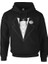 Damat - Groom Suit Siyah Erkek Fermuarsız Kapşonlu 1