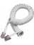 Spiralli Telefon Ahize Kablosu Beyaz 1