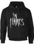 In Flames - Logo Siyah Erkek Fermuarsız Kapşonlu 1