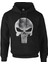 Punisher - Logo Siyah Erkek Fermuarsız Kapşonlu 1
