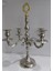 4 Kollu Metal Gümüş Renk Şamdan Boy 44 cm En 38 cm 1