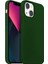 Buff Apple iPhone 13 Mini Rubber Fit Kılıf Dark Green 1
