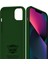 Buff Apple iPhone 13 Mini Rubber Fit Kılıf Dark Green 3