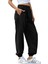 Unisex Kışlık Diagonal Kumaş Elastik Bel Joggers Pantolon Eşofman Altı Lacivert 1