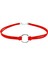 Kadın Süet Round Choker Kırmızı Renk 1