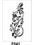 Çiçek Desen Stencil Şablon 15 x 30 cm F-041 1