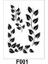 Çiçek Desen Stencil Şablon (21X30) F-001 1