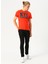 O Yaka Bordo Baskılı Erkek T-Shirt 5