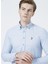 Slim Fit Düz Açık Mavi Erkek Gömlek 1