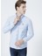 Slim Fit Düz Açık Mavi Erkek Gömlek 4