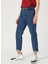 Relaxed Straight Lacivert Kadın Denim Pantolon 3