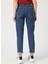 Relaxed Straight Lacivert Kadın Denim Pantolon 4