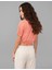 Kadın Turuncu Crop Top Tişört 50244700-VR051 5