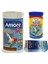 Goldy Mix Granules 1000ML + Lotus Gold Red 250ML Japon Balık Yemi + Fishvit Vitamin 1