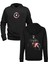 Captain America Baskılı Siyah Ön Arka Baskılı Sweatshirt 1