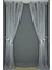 Düz İp Perde Gri Çift Renk Hazır İp Perde 300 x 280 cm 1