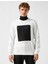 Erkek Kabartma Baskılı Sweatshirt 3