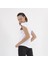 Kolsuz Basic T-Shirt Beyaz 5