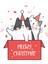 Yılbaşı Happy New Year Tebrik Kartı Kartpostalı 2