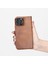 Apple iPhone 13 Pro Max Florence Antik Kahverengi Deri Cüzdan Telefon Kılıfı 5
