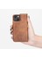 Apple iPhone 13 Mini Florence Antik Kahverengi Deri Cüzdan Telefon Kılıfı 5