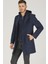 PLT8406 Dewberry Erkek Palto-Lacivert 5