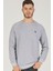 V4003 Reglan Kol Erkek Sweatshirt-Gri 1