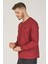 V4002 V Yaka Erkek Sweatshirt-Bordo 4